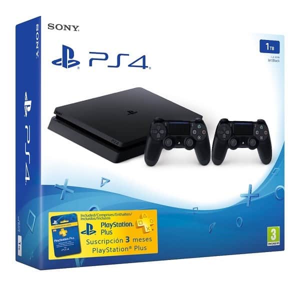 פלייסטיישן 4 שני שלטים וזיכרון 1TB