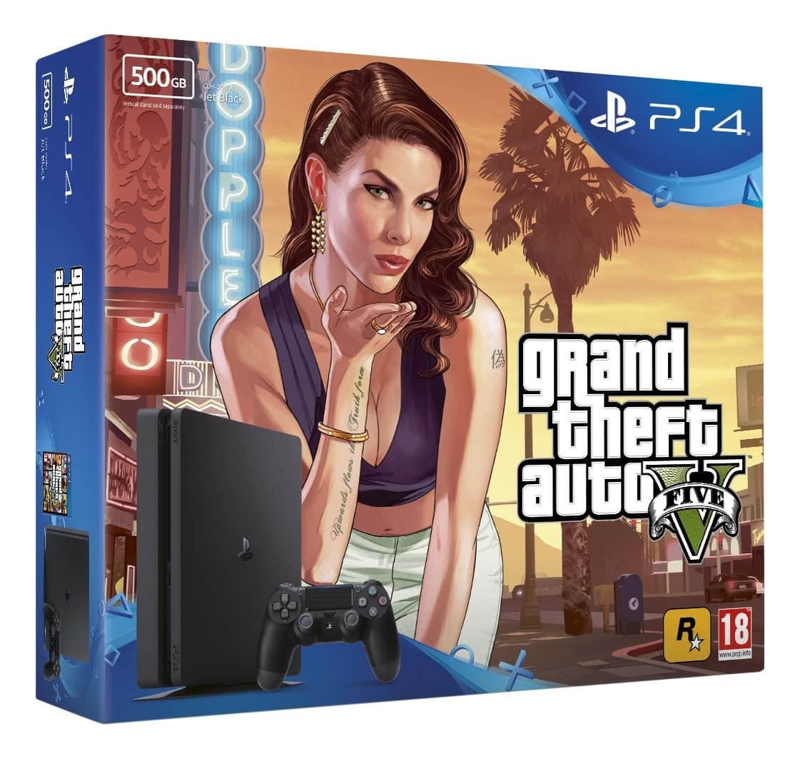 פלייסטיישן 4 בחבילת GTA V וזכרון 500GB
